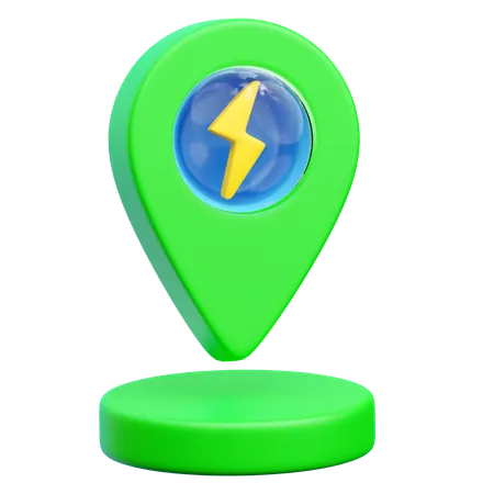 Charging Location  3D Icon