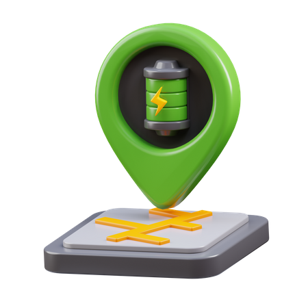 Charging Station Location  3D Icon