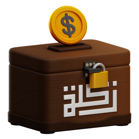 CHARITY BOX  3D Icon