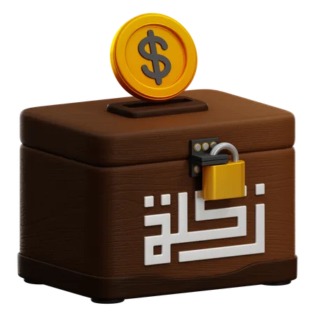 CHARITY BOX  3D Icon