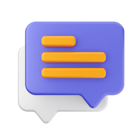 Chat  3D Icon