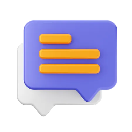 Chat  3D Icon