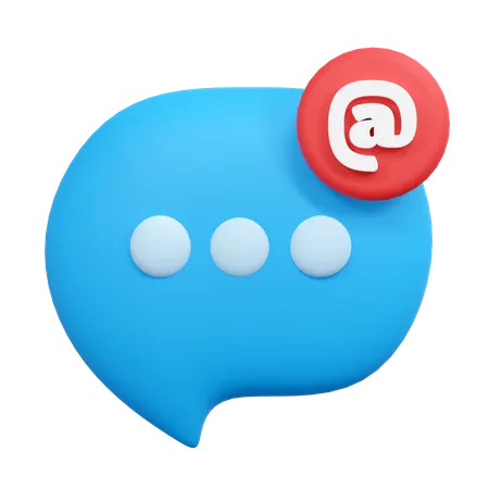 Chat address  3D Icon