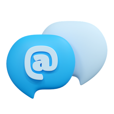 Chat address  3D Icon