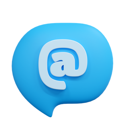 Chat address  3D Icon