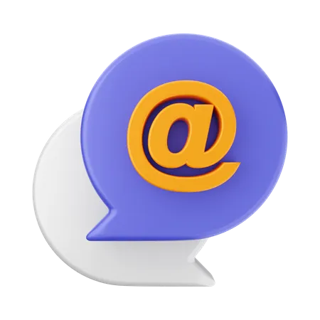 Chat address  3D Icon