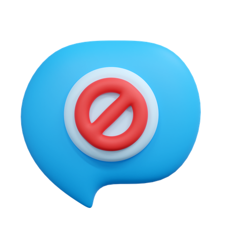 Chat block  3D Icon