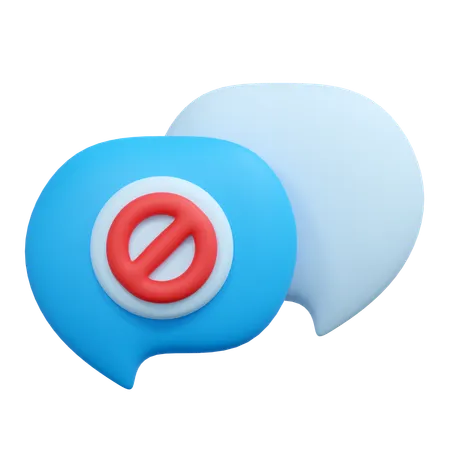 Chat block  3D Icon