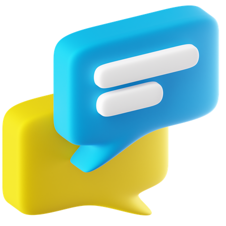 Chat Box  3D Icon