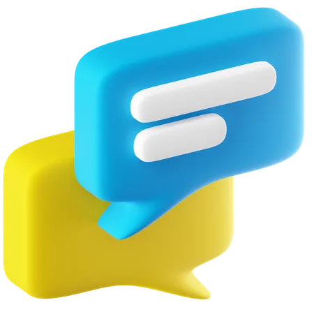 Chat Box  3D Icon