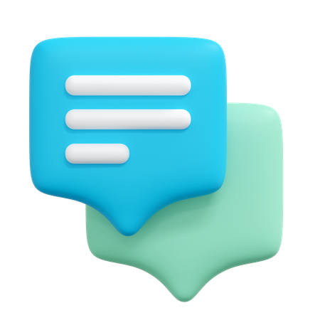 Chat bubble  3D Icon