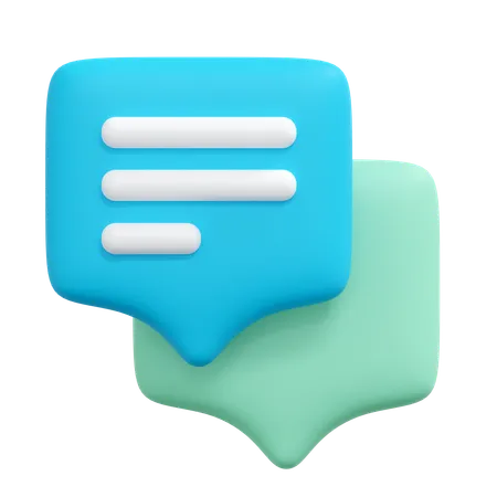 Chat bubble  3D Icon