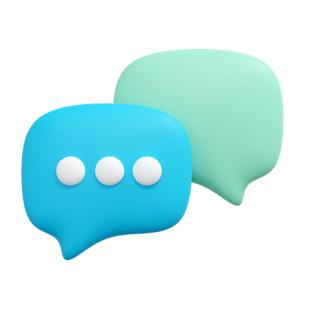 Chat bubble  3D Icon