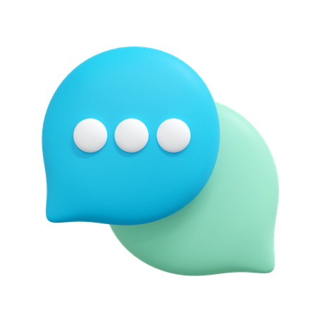 Chat bubble  3D Icon