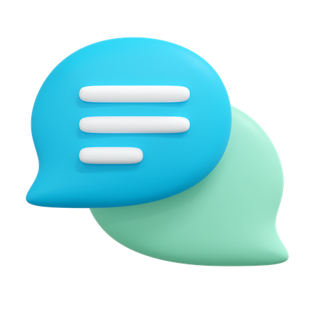 Chat bubble  3D Icon