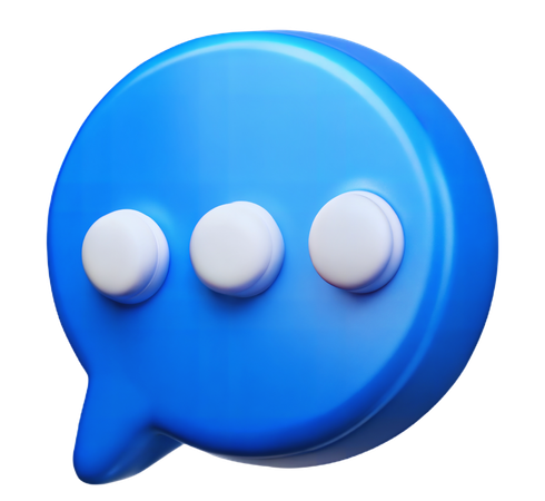 Chat Bubble  3D Icon