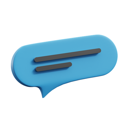 Chat Bubble  3D Icon