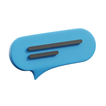 Chat Bubble  3D Icon