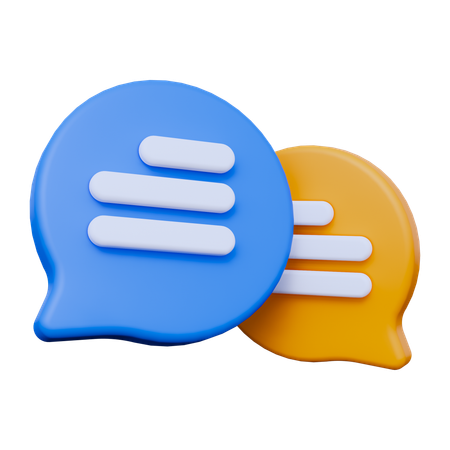 Chat Bubble  3D Icon