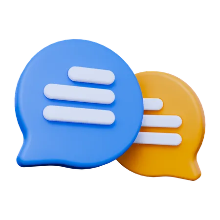 Chat Bubble  3D Icon