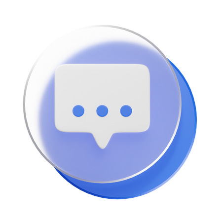 Chat Bubble  3D Icon