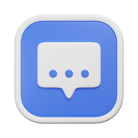 Chat Bubble  3D Icon