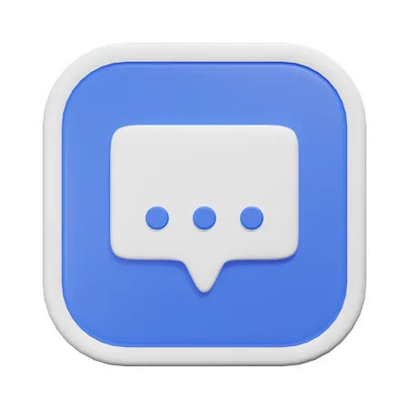 Chat Bubble  3D Icon