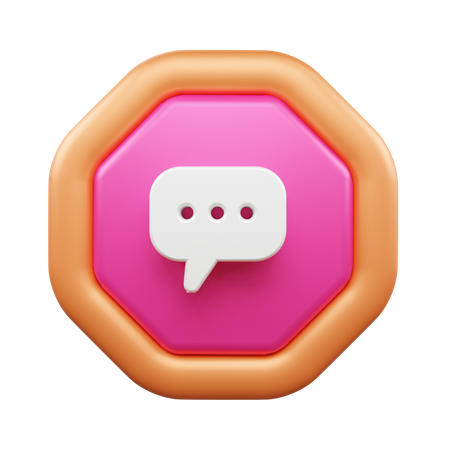 Chat Bubble  3D Icon