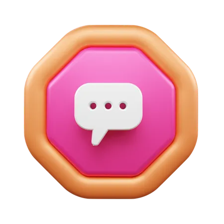 Chat Bubble  3D Icon