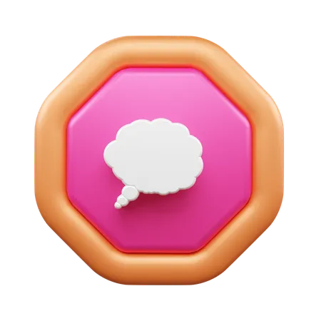 Chat Bubble  3D Icon