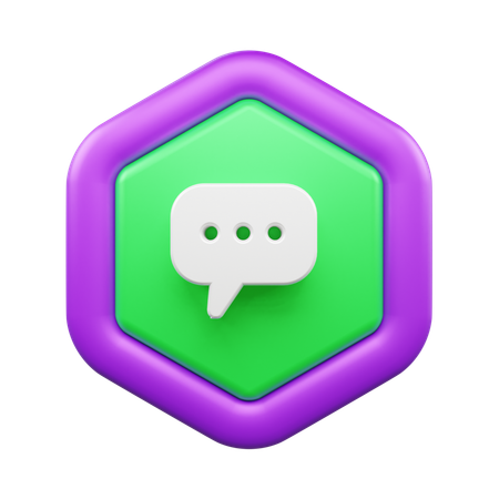 Chat Bubble  3D Icon