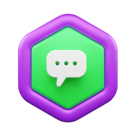 Chat Bubble  3D Icon