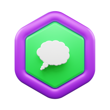 Chat Bubble  3D Icon