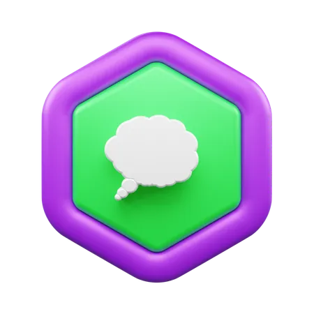 Chat Bubble  3D Icon