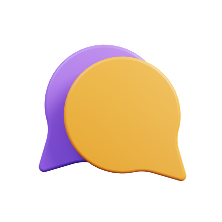 Chat Bubble  3D Icon