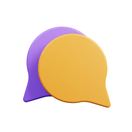 Chat Bubble  3D Icon