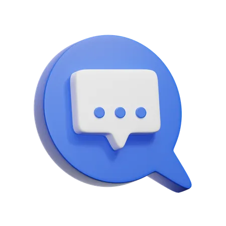 Chat Bubble  3D Icon