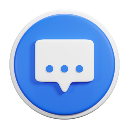 Chat Bubble  3D Icon