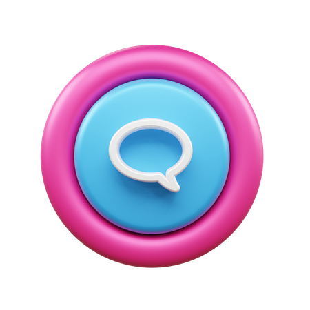 Chat Bubble  3D Icon