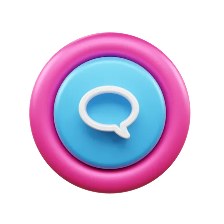 Chat Bubble  3D Icon