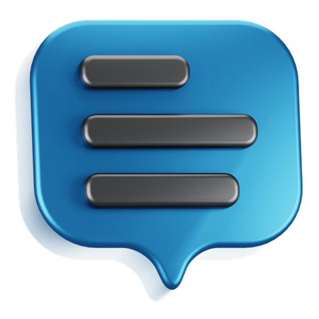 Chat Bubble  3D Icon