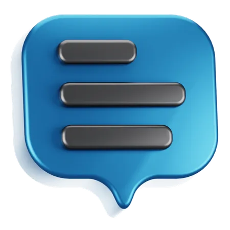 Chat Bubble  3D Icon