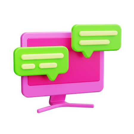 Chat Bubble  3D Icon