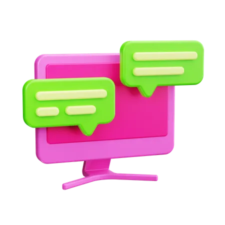 Chat Bubble  3D Icon