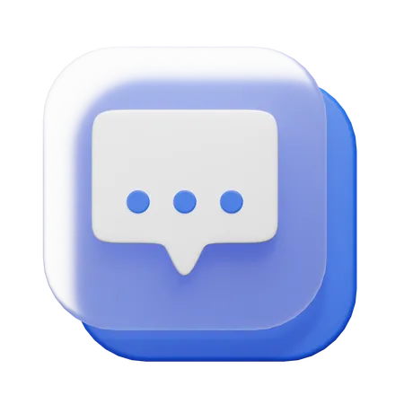 Chat Bubble  3D Icon