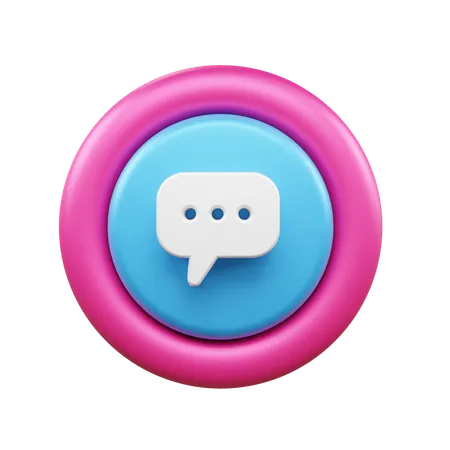 Chat Bubble  3D Icon