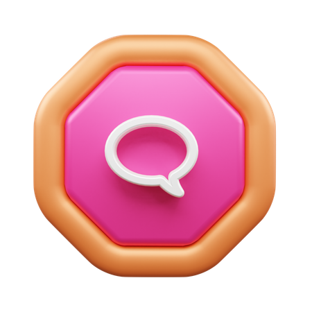 Chat Bubble  3D Icon