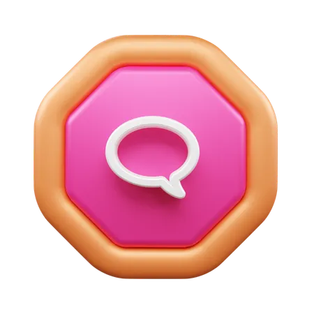 Chat Bubble  3D Icon