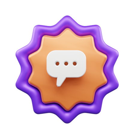 Chat Bubble  3D Icon