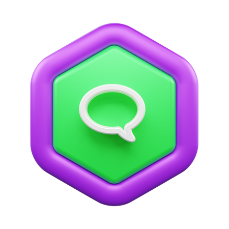 Chat Bubble  3D Icon